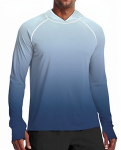 Chemises à manches longues pour hommes, personnalisées, en polyester 100 % ultra-fin, à séchage rapide, UPF 50, pour la pêche estivale, protection solaire, livraison directe - Product Image 1
