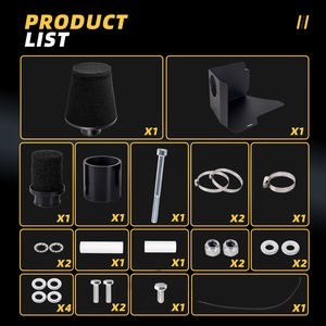 VW Golf MK4 GTI Audi A3 için performans hava İndüksiyon giriş kiti filtre 1.8T motorlar araba modifikasyon parçaları - Product Image 5