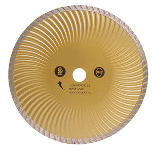 Disque diamanté ventilé Fervi Turbo 115 mm pour la découpe avec un alésage de 22,2 mm - Product Image 1