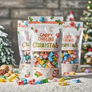 ถุงขนมสำหรับเด็กถุงขนมแบบมีกาวในตัวถุงใส่ของขวัญถุงขนมสำหรับเทศกาลคริสต์มาสรีไซเคิลได้ - Product Image 1