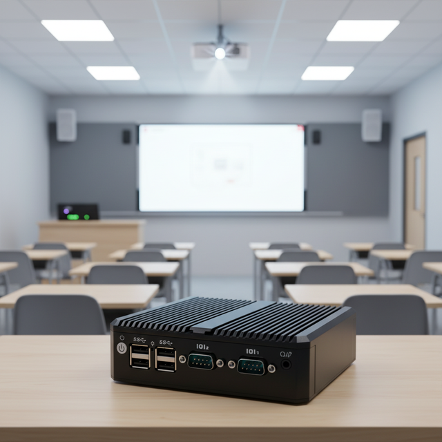 Fanless Industrial Mini PC Intel Celeron/Pentium Series 2 LAN 2 COM RS232/485 Support DDR4 M.2 SSD