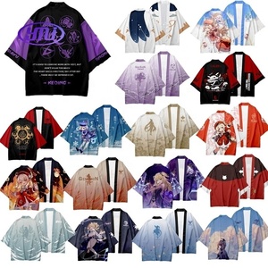 43 estilos Halloween Genshined <span class=keywords><strong>Impact</strong></span> Cloak HuTao <span class=keywords><strong>Klee</strong></span> Furina Neuvillete <span class=keywords><strong>Cosplay</strong></span> Color impresión mujeres hombres Anime dibujos animados ropa - Product Image 1