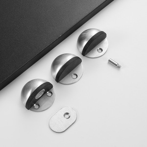 Tope de puerta magnético de acero inoxidable, diseño minimalista para montaje en pared, fácil instalación para baño - Product Image 2