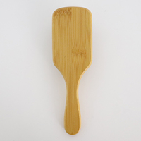 Brosse à cheveux en bambou à coussin d'air, usage professionnel en salon, antistatique, démêlante, picots en bois naturel, peigne, outil de beauté