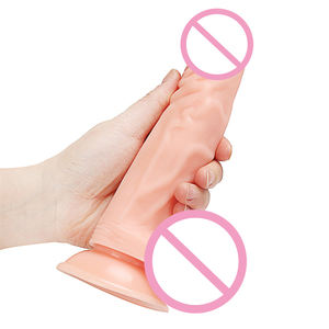 卸売りソフトPVC女性オナニーペニスディルド大人用おもちゃ吸引カップ付きリアル8.27インチディルド大人用おもちゃ箱 - Product Image 4