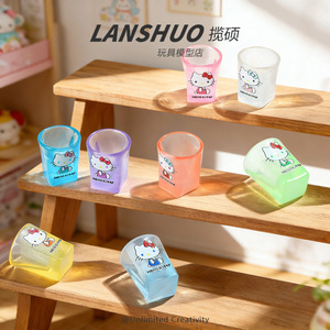 Ornement en résine Lanshuo Mini Hello Kitty pour coque de téléphone DIY, porte-clés, accessoire de bijouterie - Product Image 2