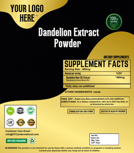 Polvo de extracto de diente de león personalizable OEM, producto a granel natural de alta calidad, cultivo salvaje, India, Etiqueta Privada - Product Image 2