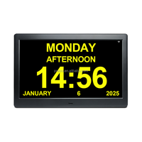 Pros 10 "Wifi intelligent calendrier numérique horloge Auto DST Table murale démence aînés rappels personnalisés rappels de médicaments Auto DST