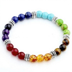 Tasbih Islámico de Piedras Naturales Bohemias, Diseño Hecho a Mano con Cuentas Coloridas en Forma de Bola, Joyería Unisex de Moda, Regalos de Boda - Product Image 1