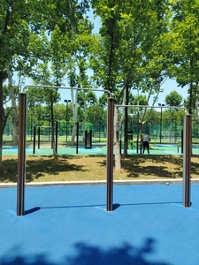 Fitness esterno in acciaio orizzontale Body Building scimmia barrette Pull-up per ginnastica orizzontale Bar - Product Image 2