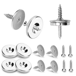 Loquet de porte magnétique rond en acier inoxydable, puissant et invisible, pour porte coulissante de placard - Product Image 5