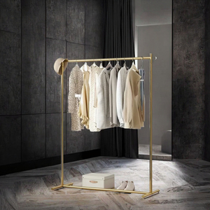 Exhibidor de Ropa Metálico Moderno, Exhibidor de Ropa Independiente con Estantes para Tiendas Minoristas, Boutiques y Salas de Exhibición - Product Image 3