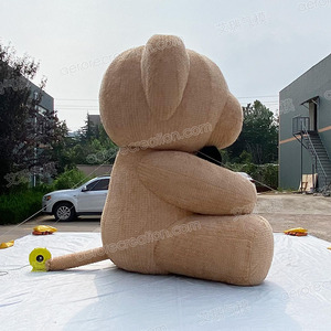 Sevgililer günü 4m sevimli şişme oyuncak ayı dekorasyon özel dev şişme karikatür ayı karakter - Product Image 2