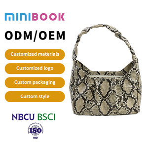 ミニブックスネークスキンパイソンプリントレディーススネークスキンレザー女性ショルダーハンドバッグ女性ハンドバッグ財布 - Product Image 6