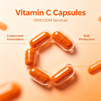 Capsules de Vitamine C à Marque Blanche OEM – Soutien Antioxydant pour la Santé Immunitaire Adulte et l'Éclat de la Peau – Collagène Certifié ISO
