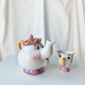 Tasse à thé <span class=keywords><strong>et</strong></span> à café en céramique 3D FAB Starpoint <span class=keywords><strong>La</strong></span> <span class=keywords><strong>Belle</strong></span> <span class=keywords><strong>et</strong></span> <span class=keywords><strong>la</strong></span> <span class=keywords><strong>Bête</strong></span> avec impression de feuille d'or - Product Image 5