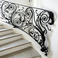 Clôture en fer forgé floral à motifs, galvanisée à chaud, pour villa de luxe, clôture de jardin, garde-corps d'intimité