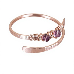 Elegant <b>Copper</b> Bracelet Featuring Smooth Polished Surface And Adjustable Open Cuff Fashion Design - Product Image 1
