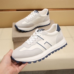 Agan <b>Shoes</b> - Genuine Leather Upper Men's Thick-Soled <b>Soft</b>-Soled Anti-Slip and Wear-resistant Running <b>Shoes</b> - Product Image 4