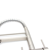Pulvérisateur à ressort à double bec robinets d'évier de cuisine robinet de filtre à eau robinet d'évier à 3 voies