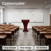Púlpito de Madera Sólida Personalizado de Fábrica, Venta Directa de Fábrica, con Certificación ISO, para Iglesia, Capilla, Catedral, Mobiliario Institucional