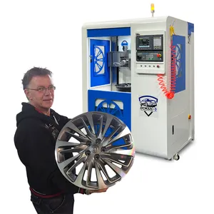Machine de réparation de roues cnc mag, nouvelle machine verticale de réparation de roues en alliage mobile de coupe de diamant améliorée à vendre DCM32C-S