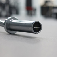 Barre de musculation EZ Curl SMARTFIT de 47 pouces, couleur personnalisée, pour la musculation en salle de sport