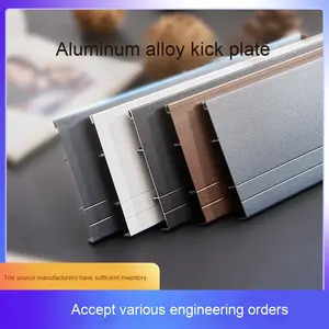 <span class=keywords><strong>Plinthe</strong></span> en alliage d'aluminium épais de 10cm au design moderne personnalisée <span class=keywords><strong>plinthe</strong></span> en <span class=keywords><strong>PVC</strong></span> noir brossé pour accessoires de revêtement de sol - Product Image 6