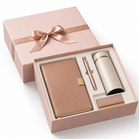 Boîte cadeau personnalisée de qualité supérieure en papier kraft robuste avec couvercle et base, avec logo pour carnet, journal, tasse à café