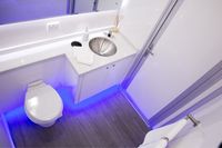 Remorque Toilette avec Lavabo et Douche Mobile Mobile Portable Toilette Remorque Camping Mini Remorque avec Toilette
