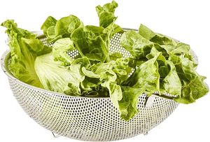 Ensemble de passoires tendance pour fruits et légumes en acier inoxydable, finition argentée polie, écologique, pour égoutter, laver et stocker, pour la cuisine domestique - Product Image 3