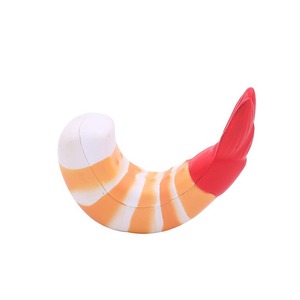 <b>Cheap</b> Price Custom Logo Printed Pu Foam Shrimp Stress Balls Synthetic PU Antistress Shrimp Shape Stress Reliever Ball Toys - Product Image 1