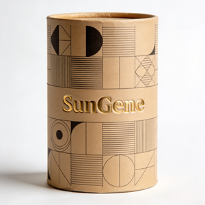 Boîte en tube de papier écologique légère et personnalisable, en carton, pour emballage cadeau de mini cosmétiques - Product Image 1