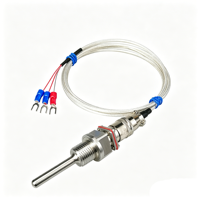 Thermomètre à thermocouple Pt100, type prise aviation, thermistance en platine enfichable, sonde étanche, capteur haute température