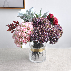 Bouquets de fruits artificiels faits main (<span class=keywords><strong>Baies</strong></span>, Cynorhodons, Aubépines, Pommes crabapple) en plastique écologique 32CM pour la décoration intérieure et les mariages - Product Image 2