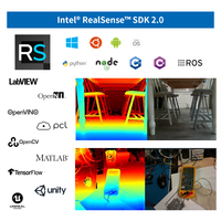 Capteur d'image haute résolution Caméra de profondeur Intel RealSense D435i D455 D435 D415 Compatible avec les robots Raspberry Pi Jetson ROS