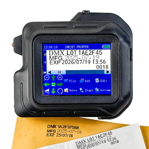 DMX nuevo 12,7mm portátil Mini impresora de inyección de tinta negra de mano codificador de fecha 600dpi máquina de codificación térmica - Product Image 2