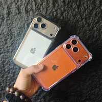 Coque de téléphone portable transparente antichoc en TPU épaissi avec airbags aux 4 coins, anti-jaunissement pour iPhone 12 13 14 15 16 17 Pro Max Plus