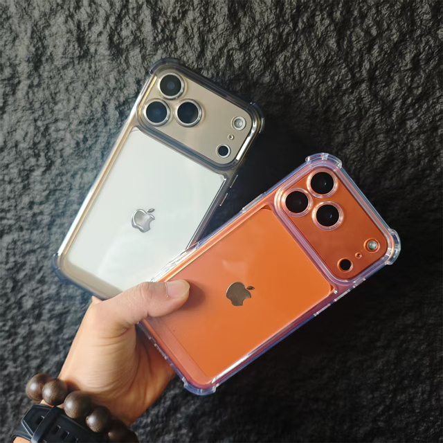 Clear 4 Corner Air-bag Thickened TPU Shockproof Anti Yellow Mobile Phone Case Cover for IPhoen 12 13 14 15 16 17 Pro Max Plus