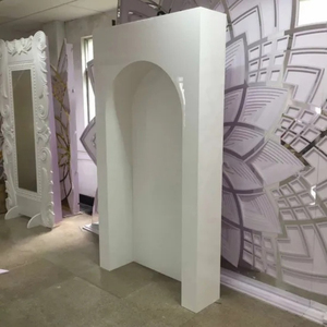 Decorazione su ordinazione della parete dell'arco del fiore fondo del PVC 3D arco della tavola con la luce del supporto della decorazione della festa <span class=keywords><strong>di</strong></span> nozze <span class=keywords><strong>di</strong></span> evento nuziale - Product Image 6