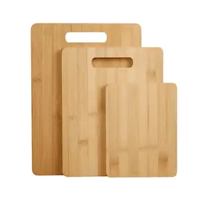 Bộ thớt Tre, 3 loại kích cỡ của thớt gỗ tre cho nhà bếp