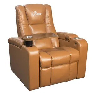 Top China Modern Luxury Leather Movie Theater Seat Cinema Chair Sofa With Writing Board