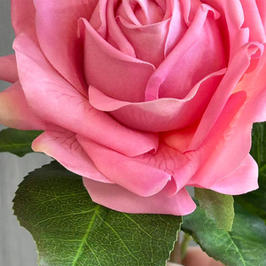 تسليم سريع لمسة حقيقية 48 ساق واحد زهري صناعي وردي زهرة اصطناعية القوام واقعية مع أوراق للزينة - Product Image 3