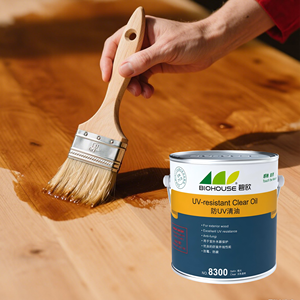 Biohouse UV-resistant Clear <strong>Oil</strong>, Satin 8300, 2.5L EN71-3 Certified Safe Wood <strong>Finish</strong> for Playground - Product Image 1