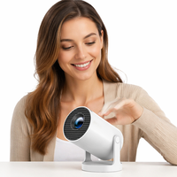 Mini-projecteur LED HY300pro+ pour la maison et la chambre – Prise en charge 4K, Android 14, Correction trapézoïdale automatique, Haut-parleur intégré