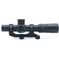 Lunette de visée tactique LPVO 1-8X24 FFP avec illumination rouge, accessoires de chasse pour montage de lunette en aluminium GE 20mm/21mm