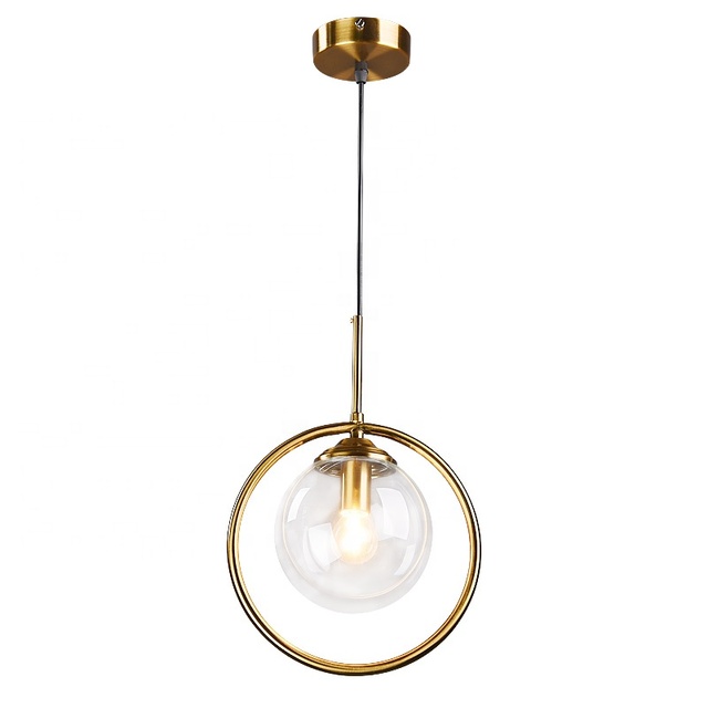 Simig lighting Modern fashion stylish creative glass ball led pendant light for restaurant bar home decor