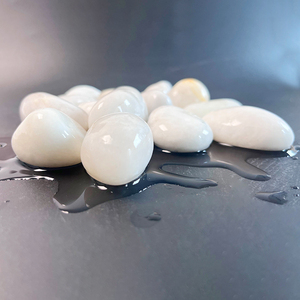 Milieuvriendelijk Natuursteen Wit Gepolijste Kasseien & Kiezels Voor Duurzame Landschapsarchitectuur & Park Groene Projecten - Product Image 5