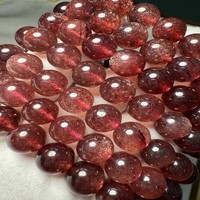 Meihan Natural Madagascar Top cassis noir sable doré Quartz fraise perles rondes lisses pour la fabrication de bijoux design DIY