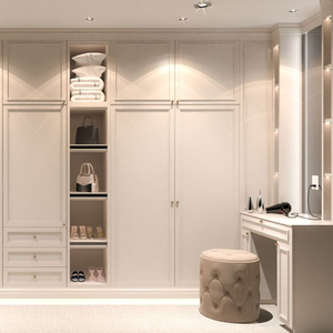 Sistema di Cabina <span class=keywords><strong>Armadio</strong></span> in Legno su Misura, Lussuoso Guardaroba Angolare Moderno <span class=keywords><strong>per</strong></span> <span class=keywords><strong>Camera</strong></span> da Letto, Villa, Hotel, Soggiorno - Product Image 3
